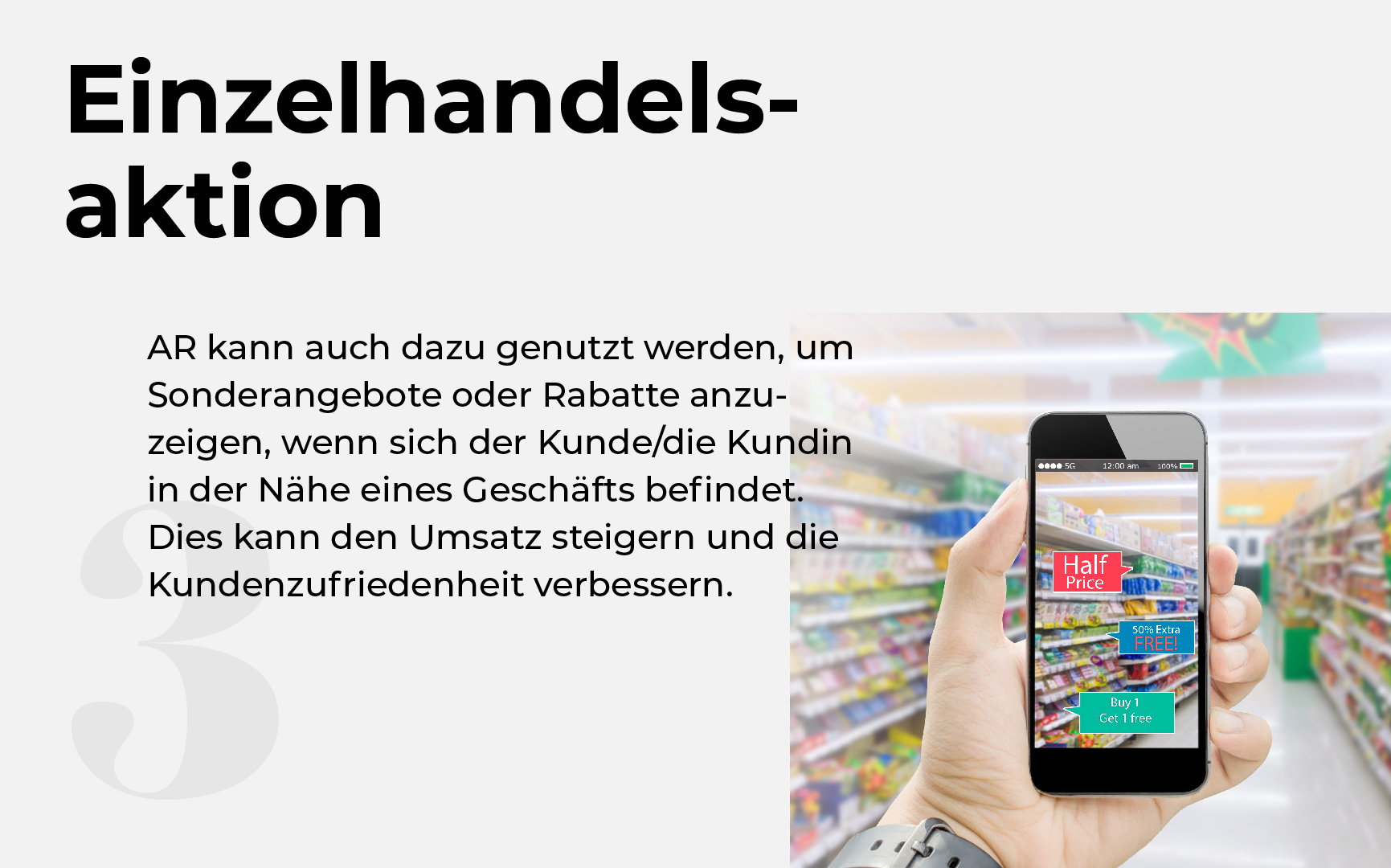 Einzelhandelsaktion